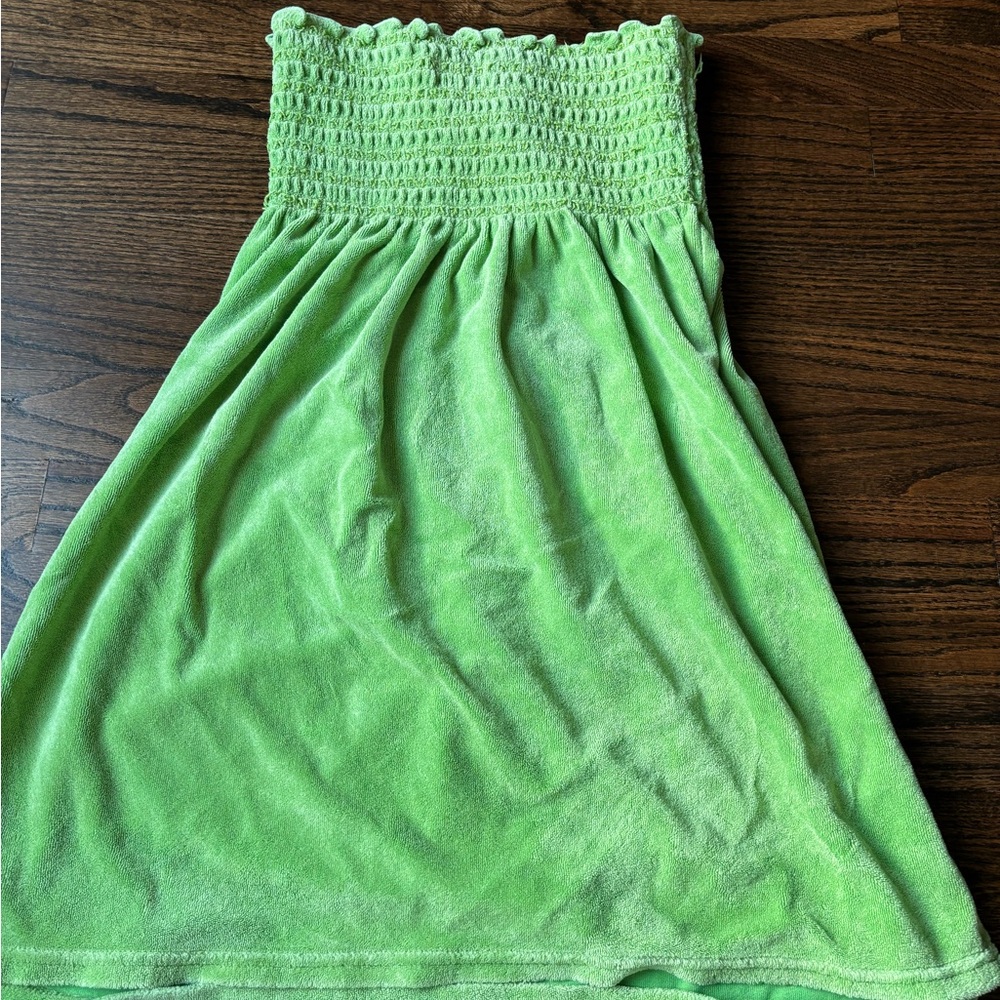 Juicy Couture | terry cloth strapless dress | L